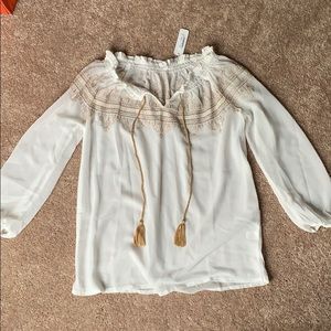 Charming Charlie’s UNWORN sheer detail top